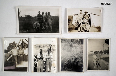 Six photos of WW2 soldiers.
