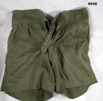 Shorts - drill green, Vietnam.