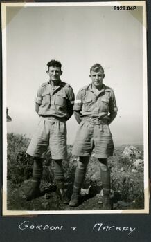 Jim Gordon and William Mackay QX14915 probably taken in Syria                                                                                          
