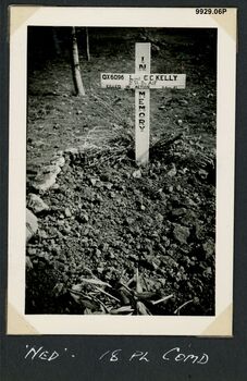 Grave of  Lieutenant Charles Kelly,  killed 8th June 1941 at Khirby , Syria