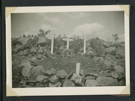 Grave,  alongside two others,  of Gilbert Clark WX2504 , KIA 18-6-41