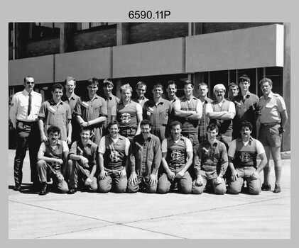 Annual Sport Competition: Flag Day - Army Survey Regiment Verses RAAF School of Radio, held at Laverton, Victoria. 1985.