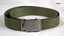 Belt - nylon green webbing with silver buckle.