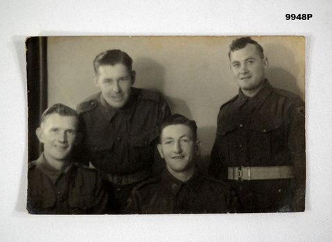 Photograph of Four Australian soldiers WW2.