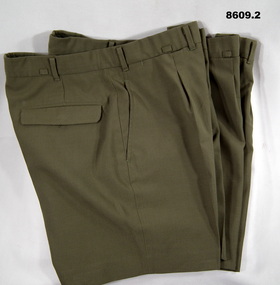 Two pair of Army Service dress shorts.