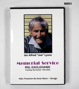 Video of Funeral Service Ian Lyons.