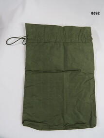 Nylon toiletry bag, cotton draw string.