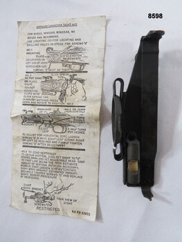 Metal Grenade launcher - sight M15, Metal construction.