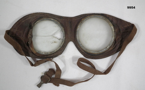 Flying goggles, loose, from Korean War.