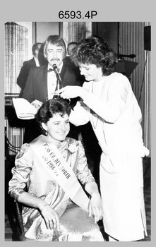 Army Survey Regiment’s entrant - 2LT Kathie Ryan Miss Australia Charity Quest, Bendigo, Victoria. 1985.