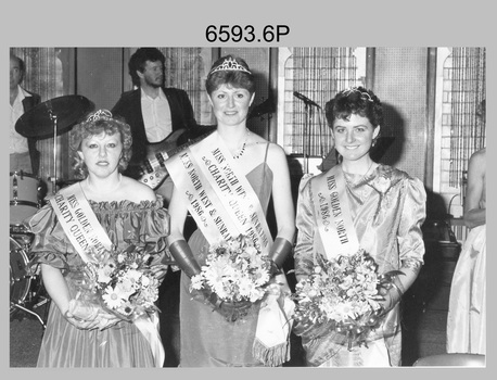 Army Survey Regiment’s entrant - 2LT Kathie Ryan Miss Australia Charity Quest, Bendigo, Victoria. 1985.