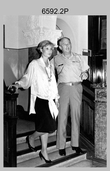 Army Survey Regiment Visit by Miss Victoria, Fortuna, Bendigo. 1986.