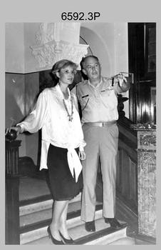 Army Survey Regiment Visit by Miss Victoria, Fortuna, Bendigo. 1986.