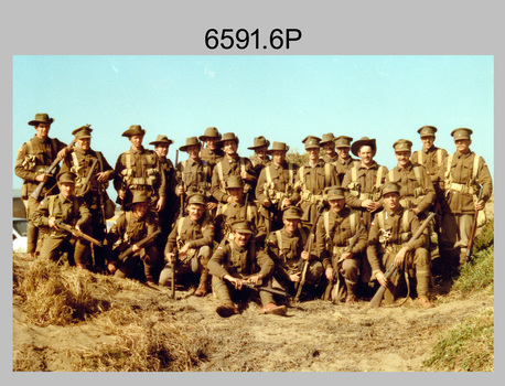 Army Survey Regiment’s Extras on Set- The ANZACS TV Series, Phillip Island, Victoria. 1985.