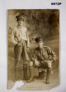 Photo of two Australian Soldiers in WW1.