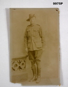 Photo of David Haynes in uniform WW1.