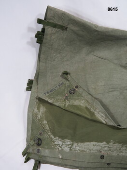 Nylon, waterproof, one man tent known as "Hoochie".