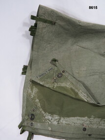 Nylon, waterproof, one man tent known as "Hoochie".
