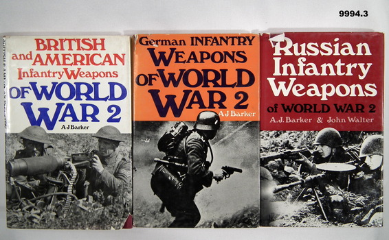 Three book series description of Infantry Weapons WW2.