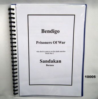 FOLDER OF FACSIMILE BIOGRAPHIES, SANDAKAN WW2.