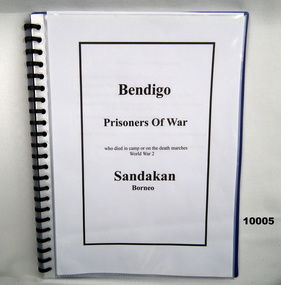 FOLDER OF FACSIMILE BIOGRAPHIES, SANDAKAN WW2.