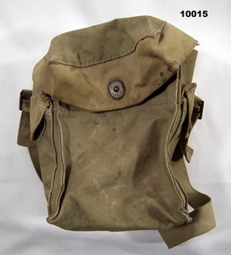 Canvas bag for holding Army equipment.
