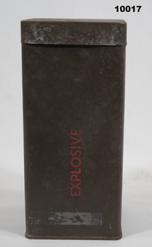 Container to hold trip flare.