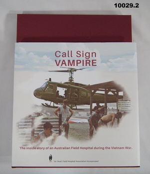 Book description of a field hospital, Vietnam.