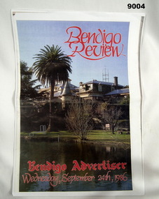 Newspaper - Bendigo Review - "Fortuna" A vital Army Link, Bendigo Advertiser Newspaper, 24 Sep 1986