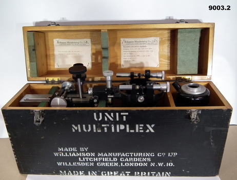 Multiplex Unit Projector inside a wooden box