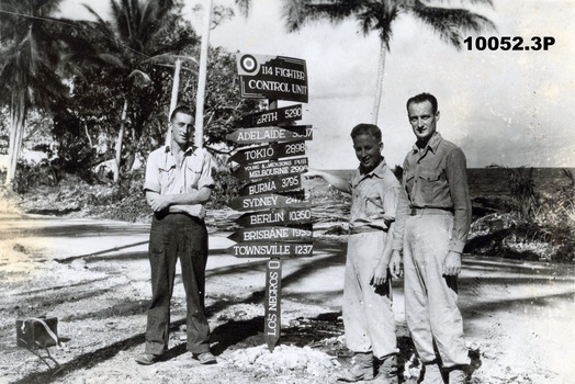 Three RAAF personal on Los Negros.