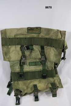 Back pack, webbing, 65 pattern.