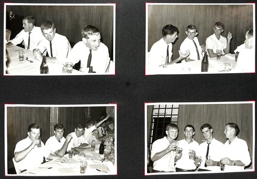 Members of A Coy socializing 