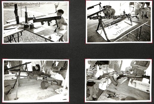 Photos of captured VC weapons from Vietnam.