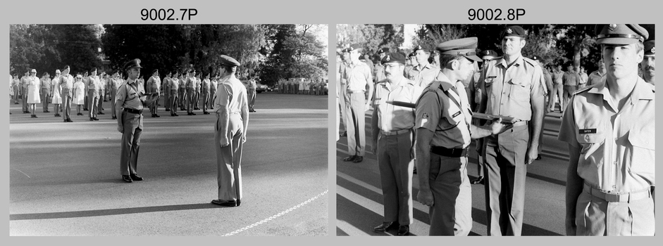 Army Survey Regiment RSM’s Handover Parade, Bendigo 1986.