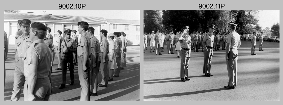 Army Survey Regiment RSM’s Handover Parade, Bendigo 1986.