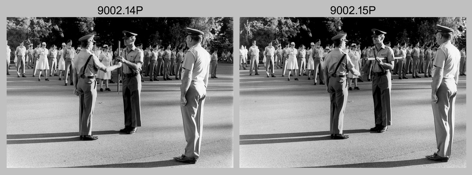 Army Survey Regiment RSM’s Handover Parade, Bendigo 1986.