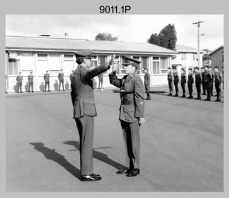 CO's Parade - Army Survey Regiment, Fortuna Villa, Bendigo, 1982.
