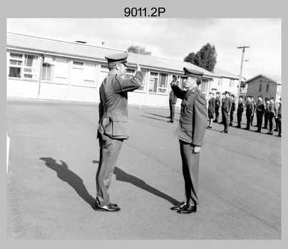 CO's Parade - Army Survey Regiment, Fortuna Villa, Bendigo, 1982.