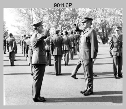 CO's Parade - Army Survey Regiment, Fortuna Villa, Bendigo, 1982.