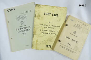 Manual - TRAINING GUIDES, Australian Army, 1963, 1973, 1979