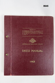 Australian Military Dress Regulations.