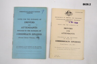 Notes for drivers and attendants.
