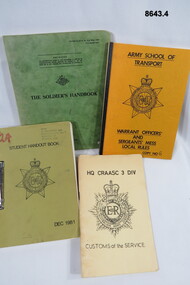 Soldiers Training and Instruction Manuals.