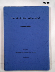 Blue card covered manual, A4 paper pages