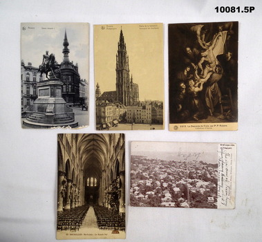 Postcards of Europe and Freetown, Sierra Leone during WW1.