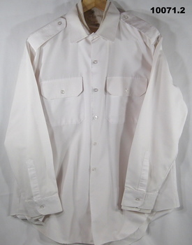 RAN Uniform, white long sleeve shirt.