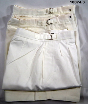 RAN uniform, white shorts, female.