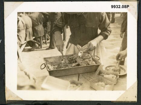 9932.08P Beit Jirja Palestine training camp Xmas dinner 1940