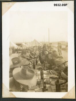 9932.09P Beit Jirja Palestine training camp Xmas dinner 1940